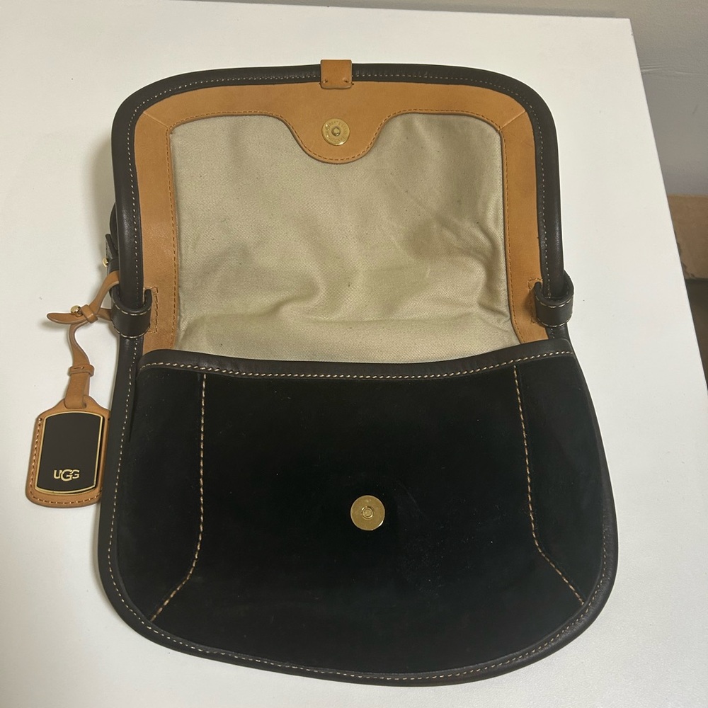 Ugg Black Suede Bag - Picture 2 of 7